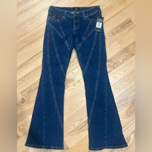 True Religion Joey Dark Blue Flare Jeans